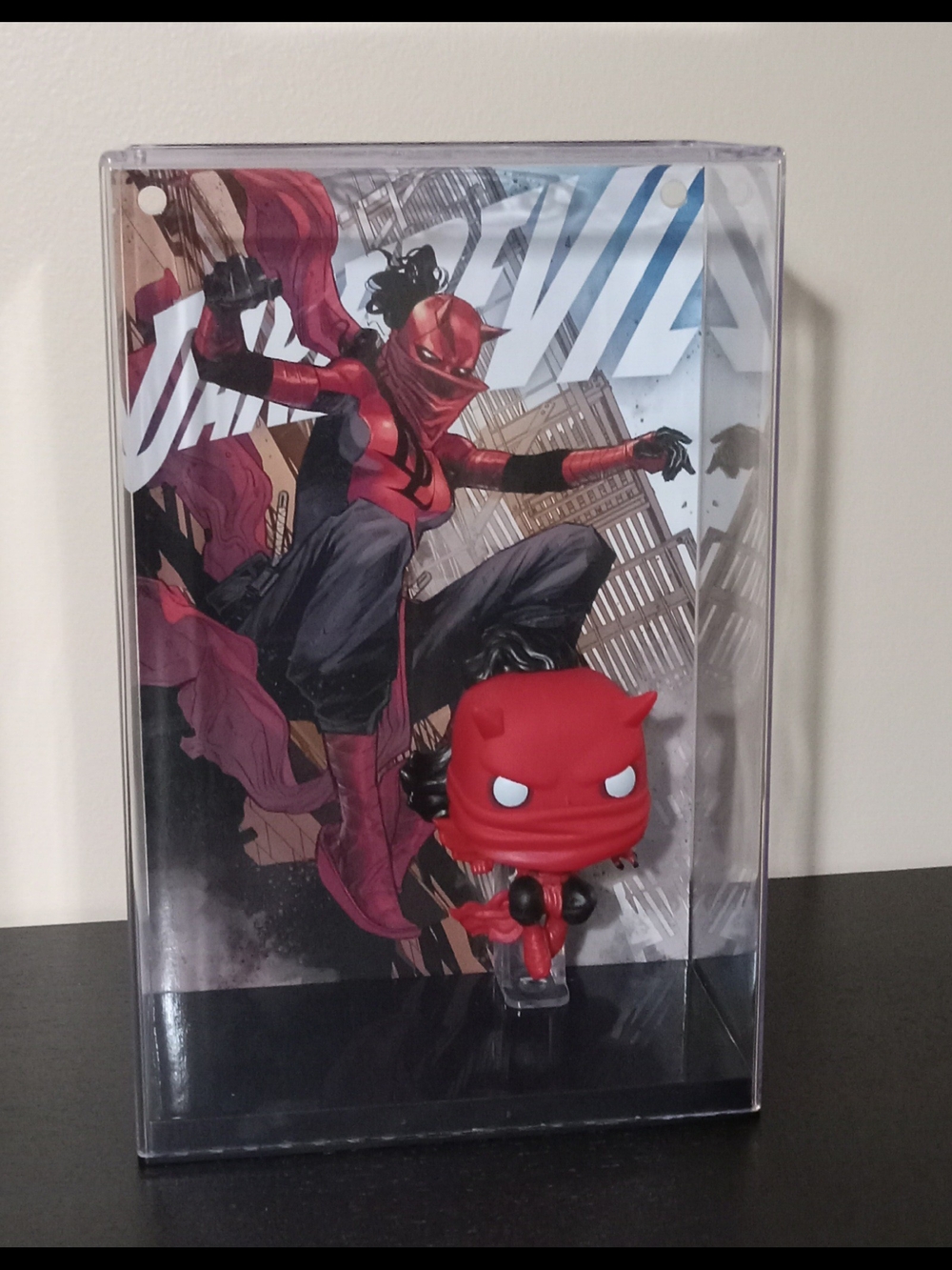 Funko Pop Comic Covers Marvel Elektra As Daredevil